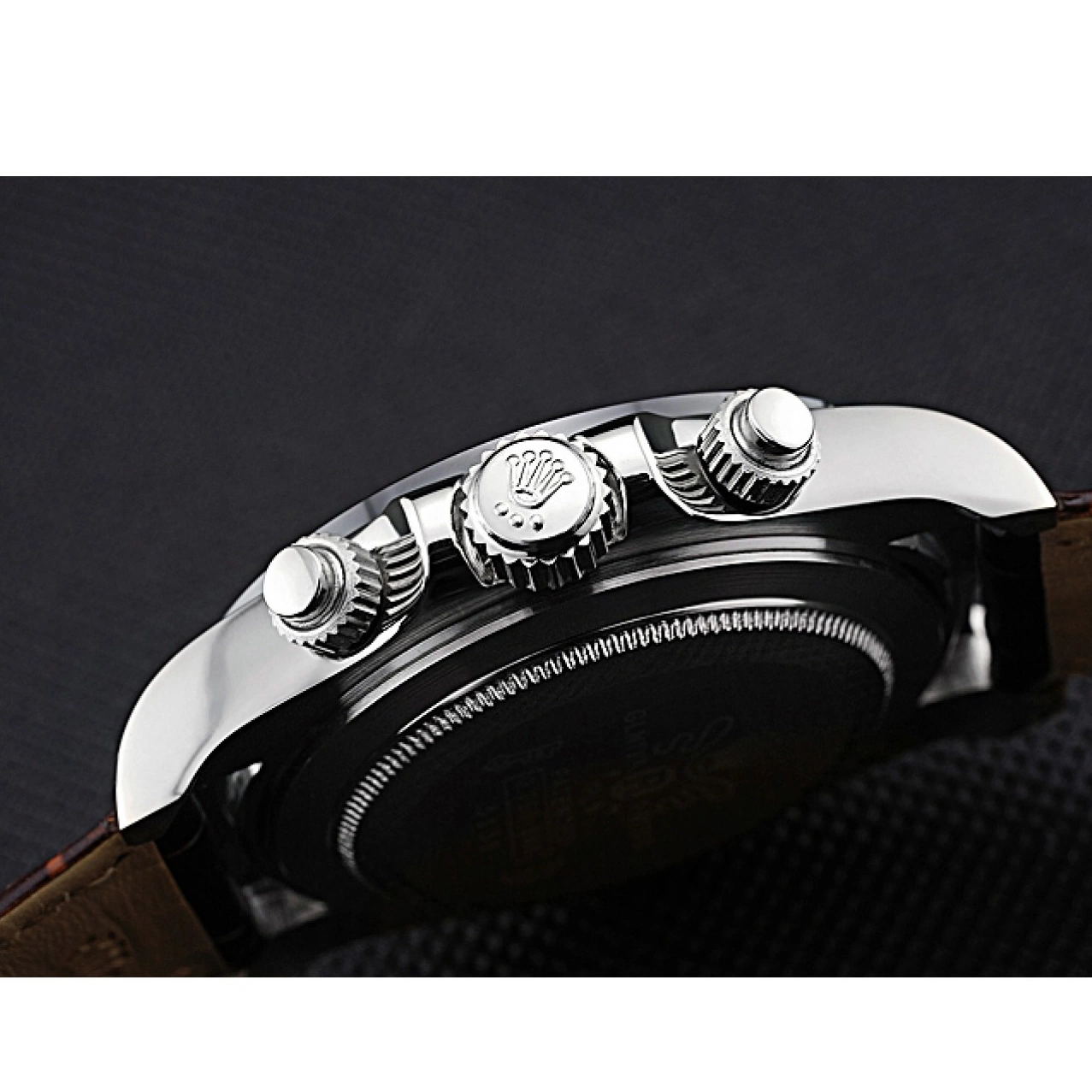 Best AAA Replica Sites Daytona Rolex Steel Bracelet Dial 622631 White Case Stainless Leather Cosmograph Brown 0821